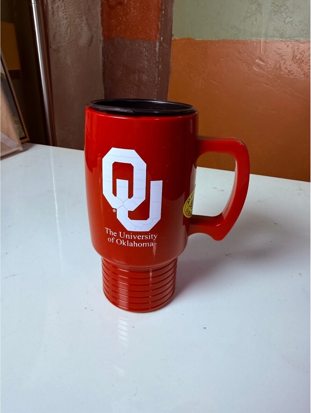 OU Sooners Coffee Mug w/ lid